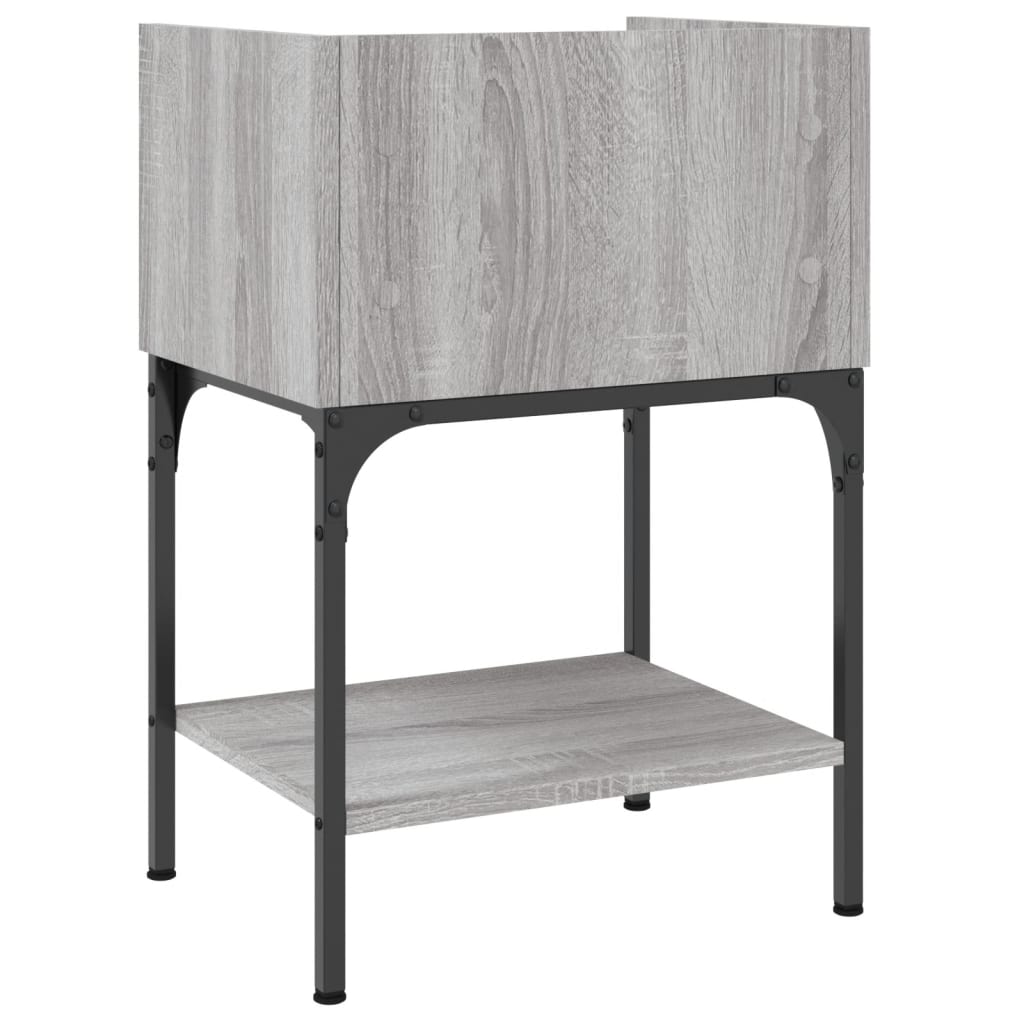 vidaXL Κομοδίνο Γκρι Sonoma 40,5x31x60 εκ. από Επεξεργασμένο Ξύλο