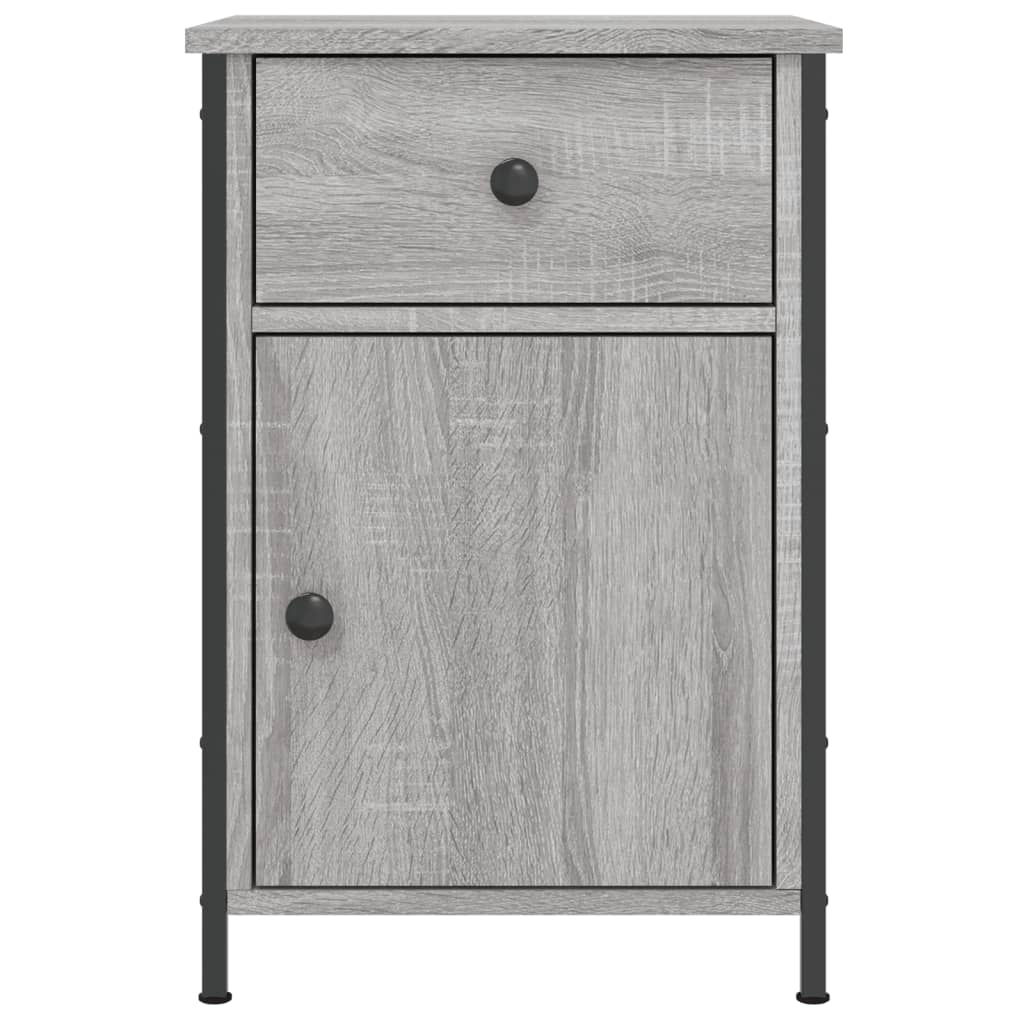 vidaXL Κομοδίνα 2 τεμ. Γκρι Sonoma 40x42x60εκ. από Επεξεργασμένο Ξύλο