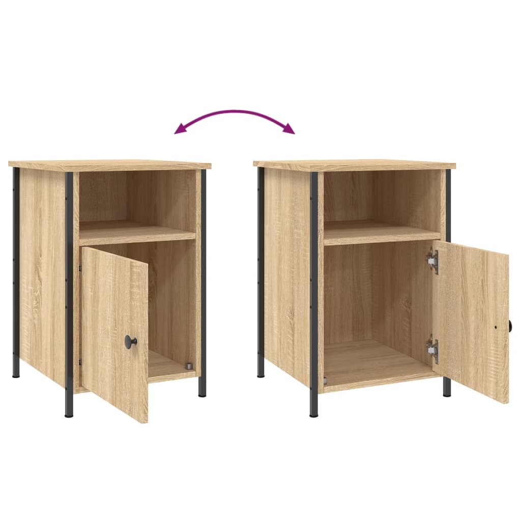 vidaXL Κομοδίνο Sonoma Δρυς 40 x 42 x 60 εκ. από Επεξεργασμένο Ξύλο