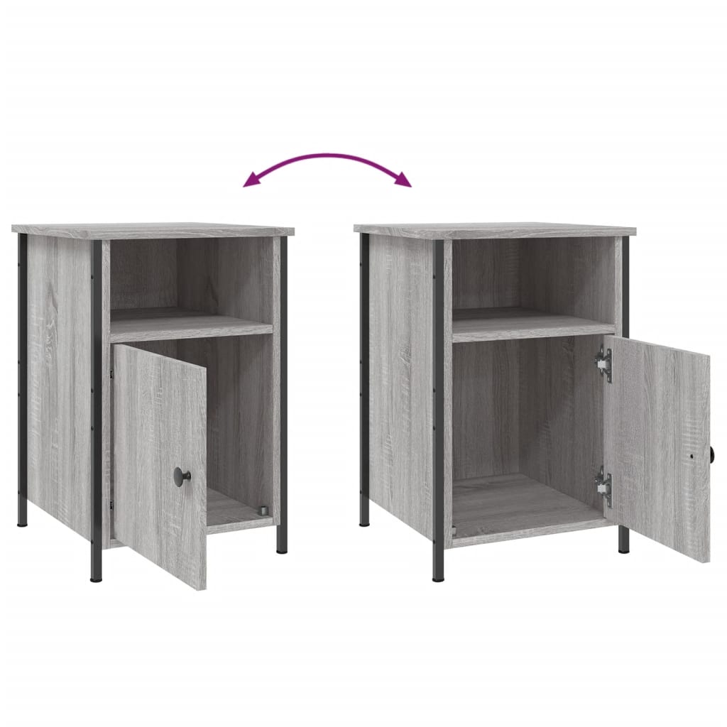 vidaXL Κομοδίνο Γκρι Sonoma 40 x 42 x 60 εκ. από Επεξεργασμένο Ξύλο