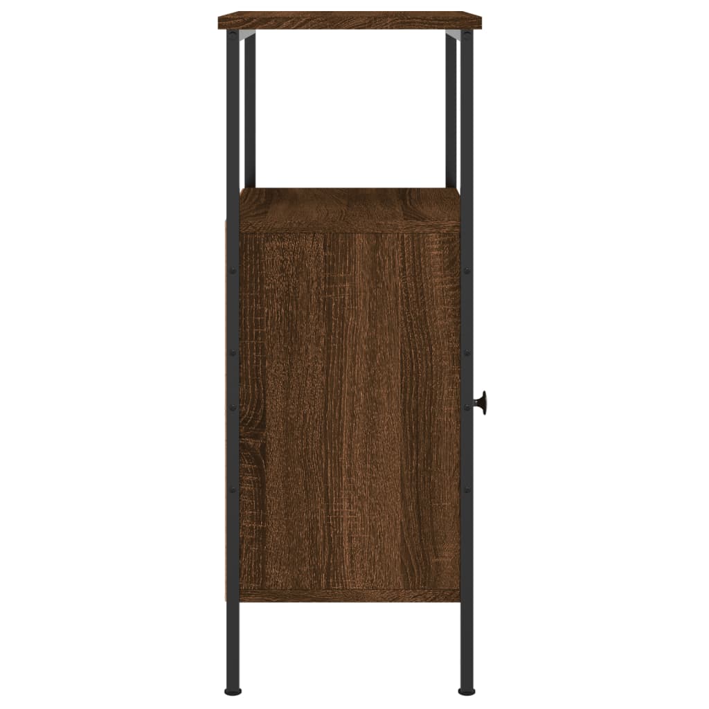 vidaXL Κομοδίνο Καφέ Δρυς 41 x 31 x 80 εκ. από Επεξεργασμένο Ξύλο
