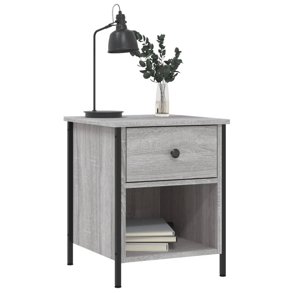 vidaXL Κομοδίνο Γκρι Sonoma 40 x 42 x 50 εκ. από Επεξεργασμένο Ξύλο