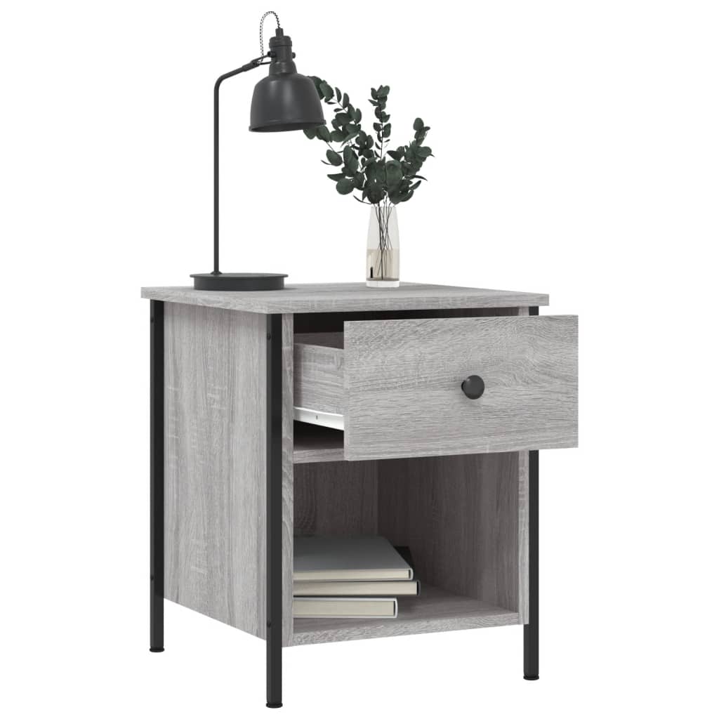 vidaXL Κομοδίνο Γκρι Sonoma 40 x 42 x 50 εκ. από Επεξεργασμένο Ξύλο