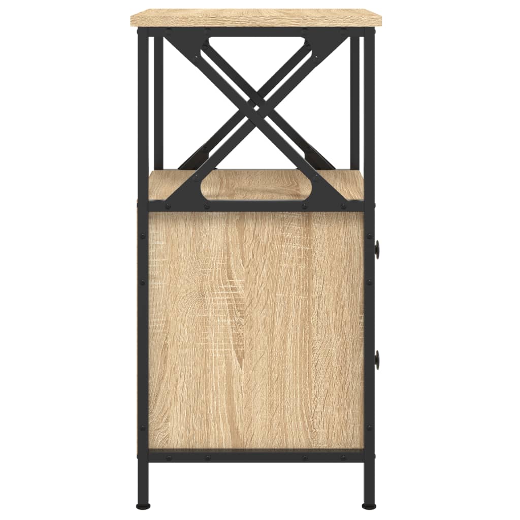 vidaXL Κομοδίνο Sonoma Δρυς 34 x 35,5 x 70 εκ. από Επεξεργασμένο Ξύλο