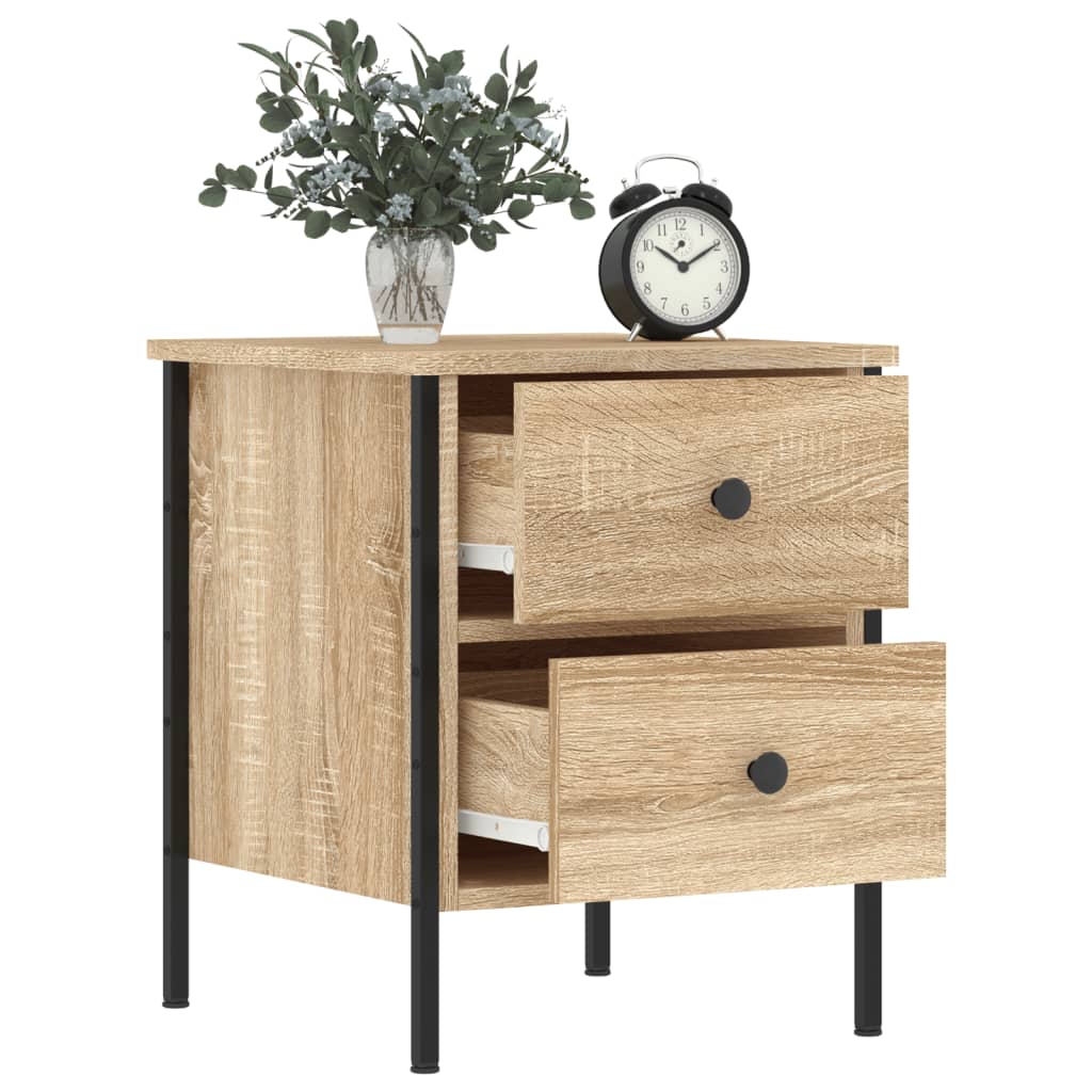vidaXL Κομοδίνο Sonoma Δρυς 40 x 42 x 50 εκ. από Επεξεργασμένο Ξύλο