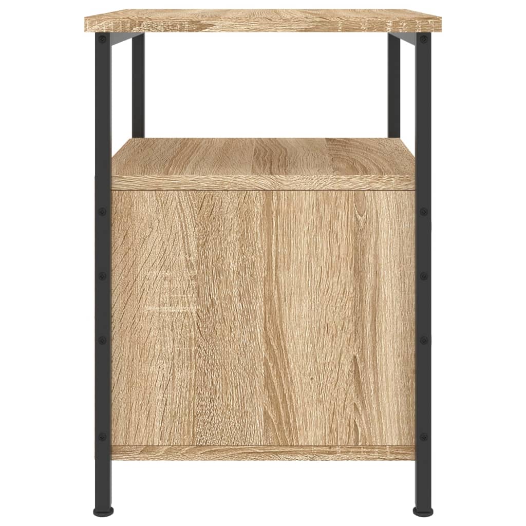 vidaXL Κομοδίνα 2 τεμ. Sonoma Δρυς 34x35,5x50 εκ. Επεξεργασμένο Ξύλο