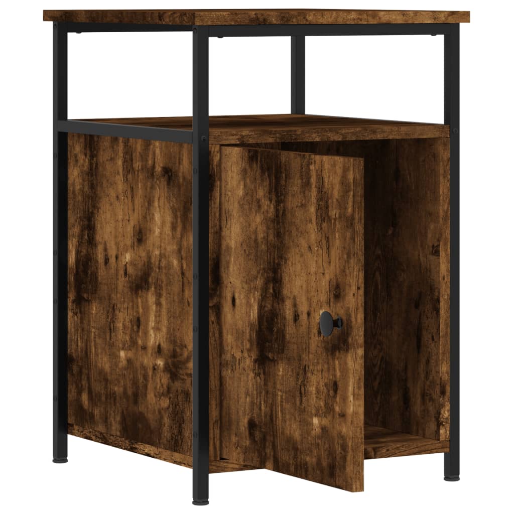 vidaXL Κομοδίνο Καπνιστή Δρυς 40x42x60 εκ. από Επεξεργασμένο Ξύλο