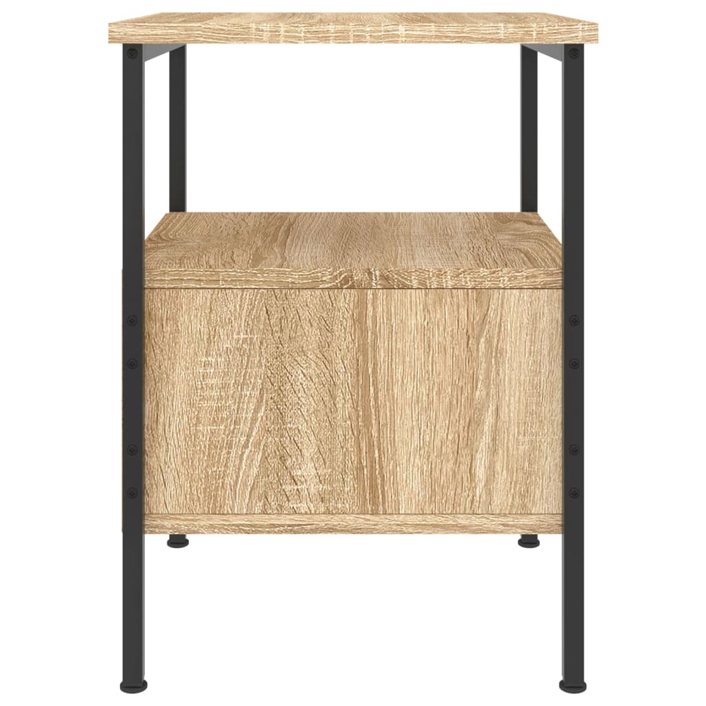 vidaXL Κομοδίνο Sonoma Δρυς 34 x 36 x 50 εκ. από Επεξεργασμένο Ξύλο