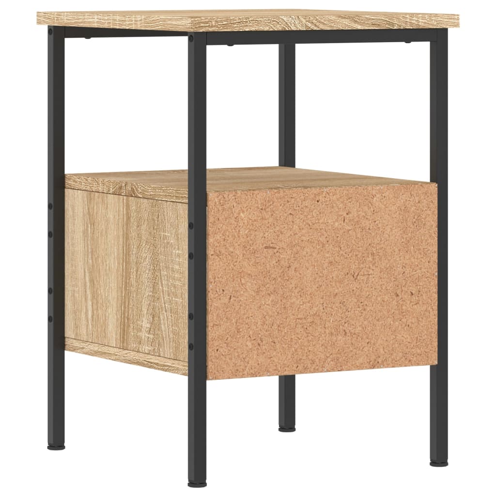 vidaXL Κομοδίνο Sonoma Δρυς 34 x 36 x 50 εκ. από Επεξεργασμένο Ξύλο