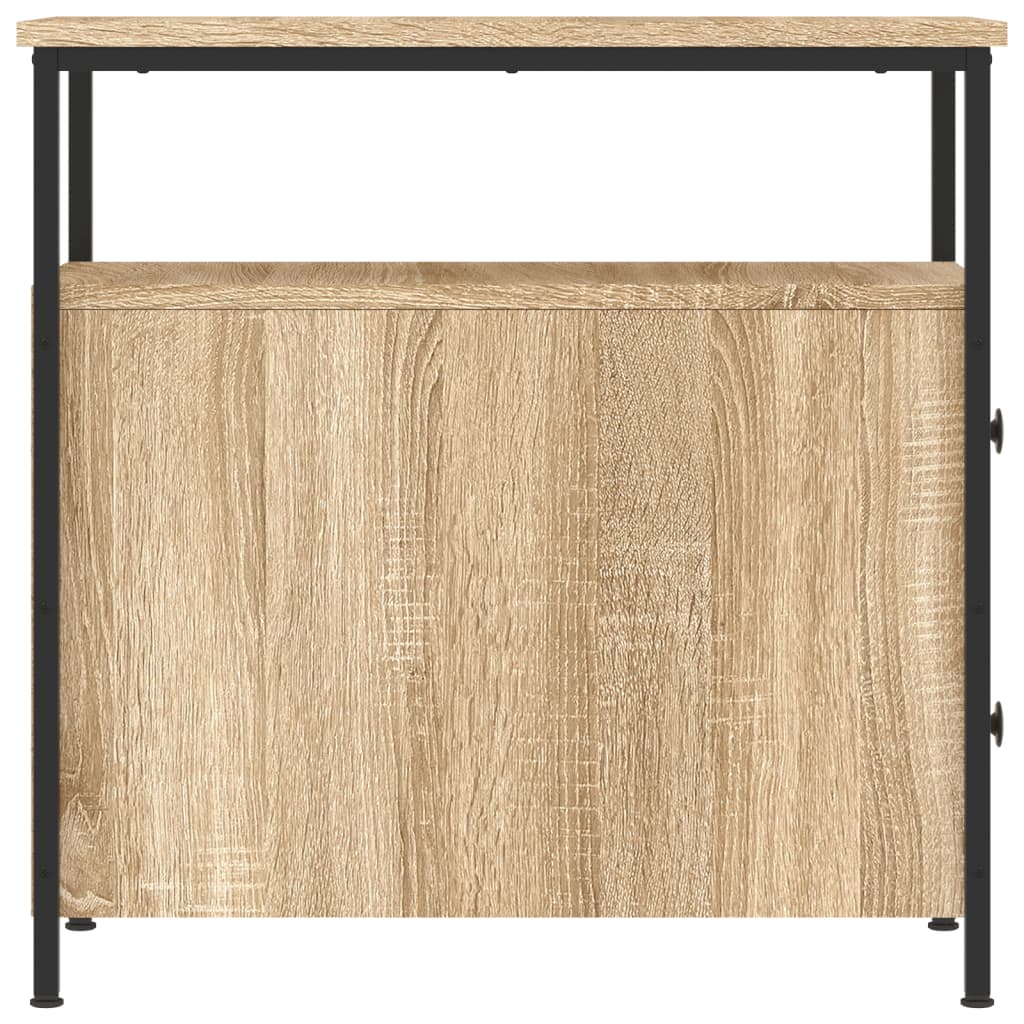 vidaXL Κομοδίνο Sonoma Δρυς 30 x 60 x 60 εκ. από Επεξεργασμένο Ξύλο