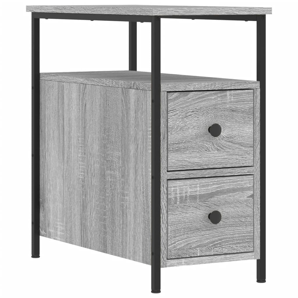 vidaXL Κομοδίνο Γκρι Sonoma 30 x 60 x 60 εκ. από Επεξεργασμένο Ξύλο