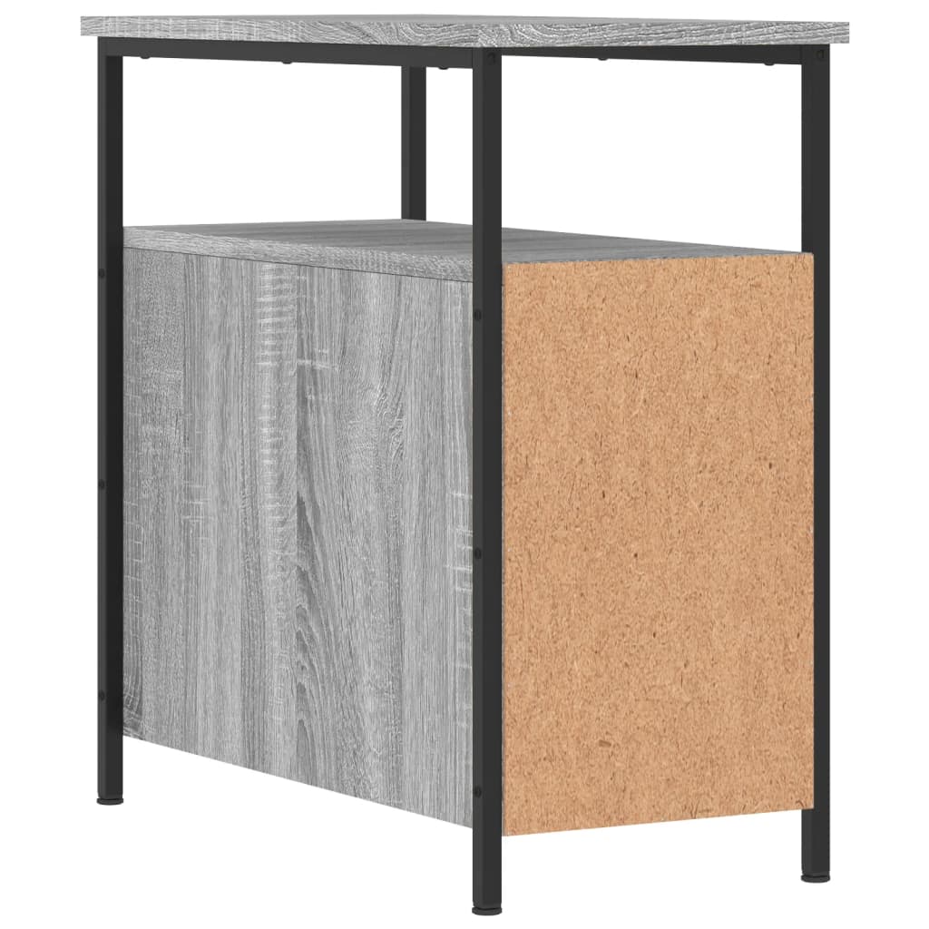 vidaXL Κομοδίνο Γκρι Sonoma 30 x 60 x 60 εκ. από Επεξεργασμένο Ξύλο