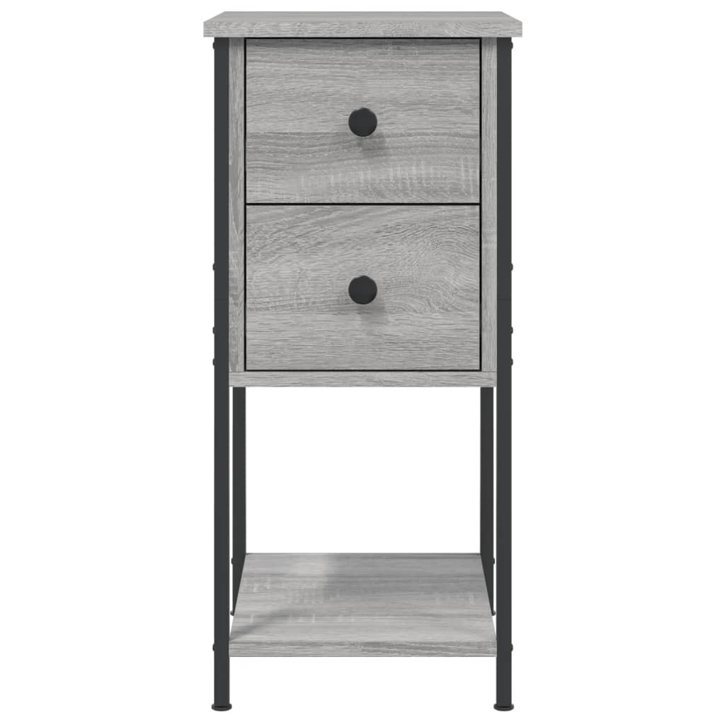 vidaXL Κομοδίνο Γκρι Sonoma 32 x 42 x 70 εκ. από Επεξεργασμένο Ξύλο