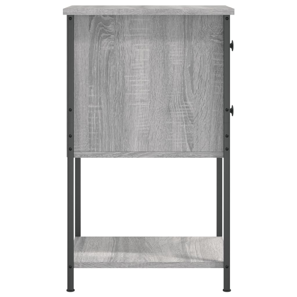 vidaXL Κομοδίνο Γκρι Sonoma 32 x 42 x 70 εκ. από Επεξεργασμένο Ξύλο