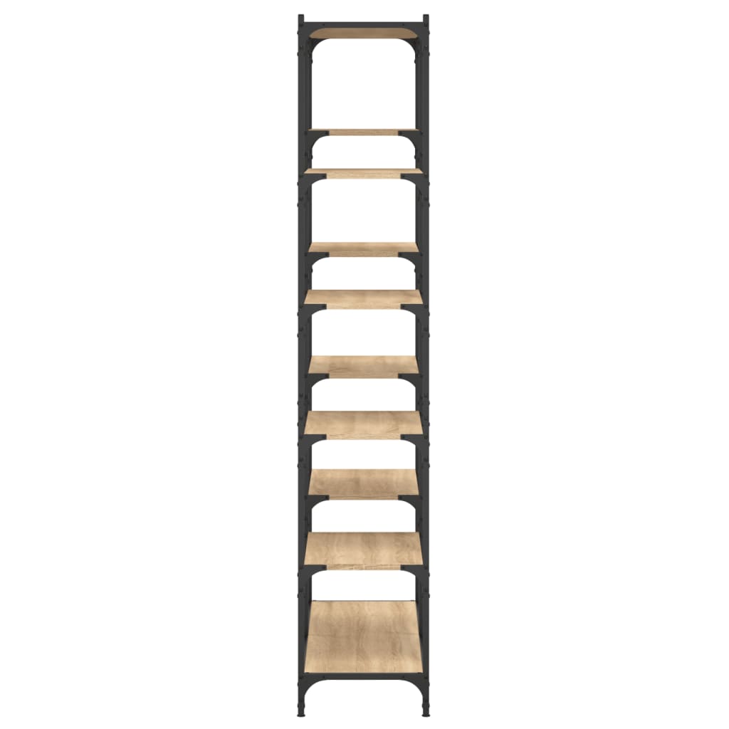 vidaXL Βιβλιοθήκη Sonoma Δρυς 100x32x170 εκ. Επεξεργ. Ξύλο / Σίδηρος
