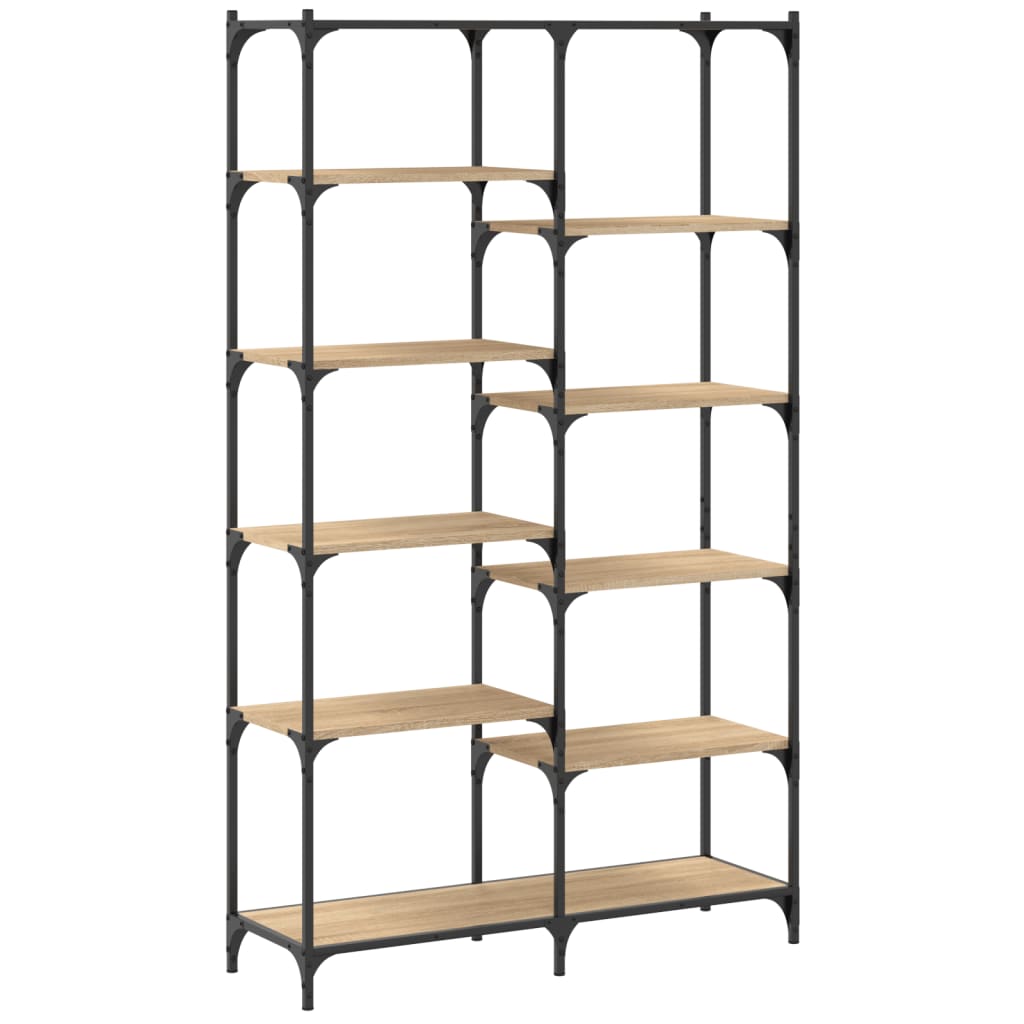 vidaXL Βιβλιοθήκη Sonoma Δρυς 100x32x170 εκ. Επεξεργ. Ξύλο / Σίδηρος