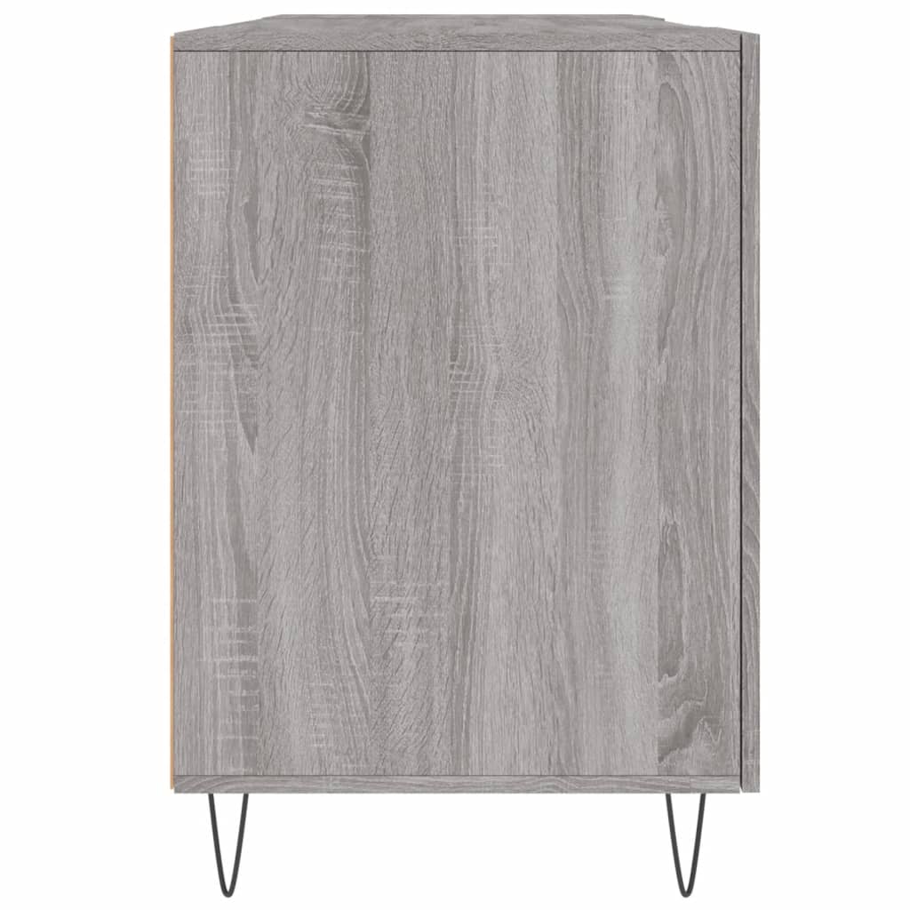 vidaXL Γραφείο Γκρι Sonoma 140 x 50 x 75 εκ. από Επεξεργασμένο Ξύλο