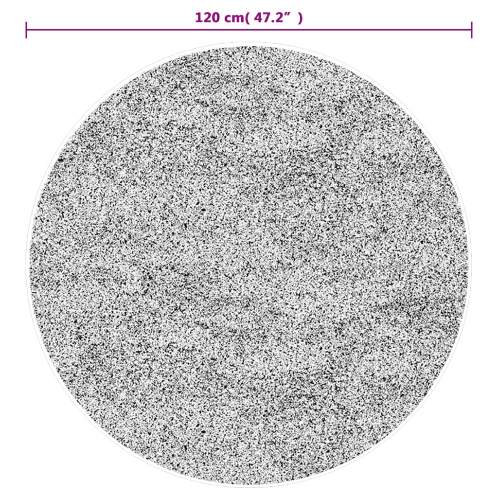vidaXL Χαλί Πλενόμενο Αντιολισθητικό Πολύχρωμο Ø 120 εκ.