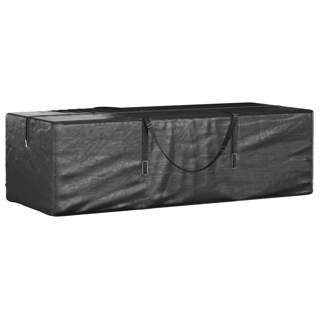 vidaXL Τσάντα Αποθ. Χριστουγ. Δέντρου Μαύρη 135x40x55 εκ. Πολυαιθ/νιο