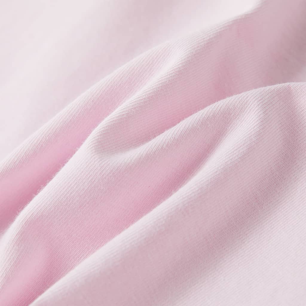 Μπλουζάκι Παιδικό με Πολύ Κοντά Μανίκια Απαλό Ροζ 128