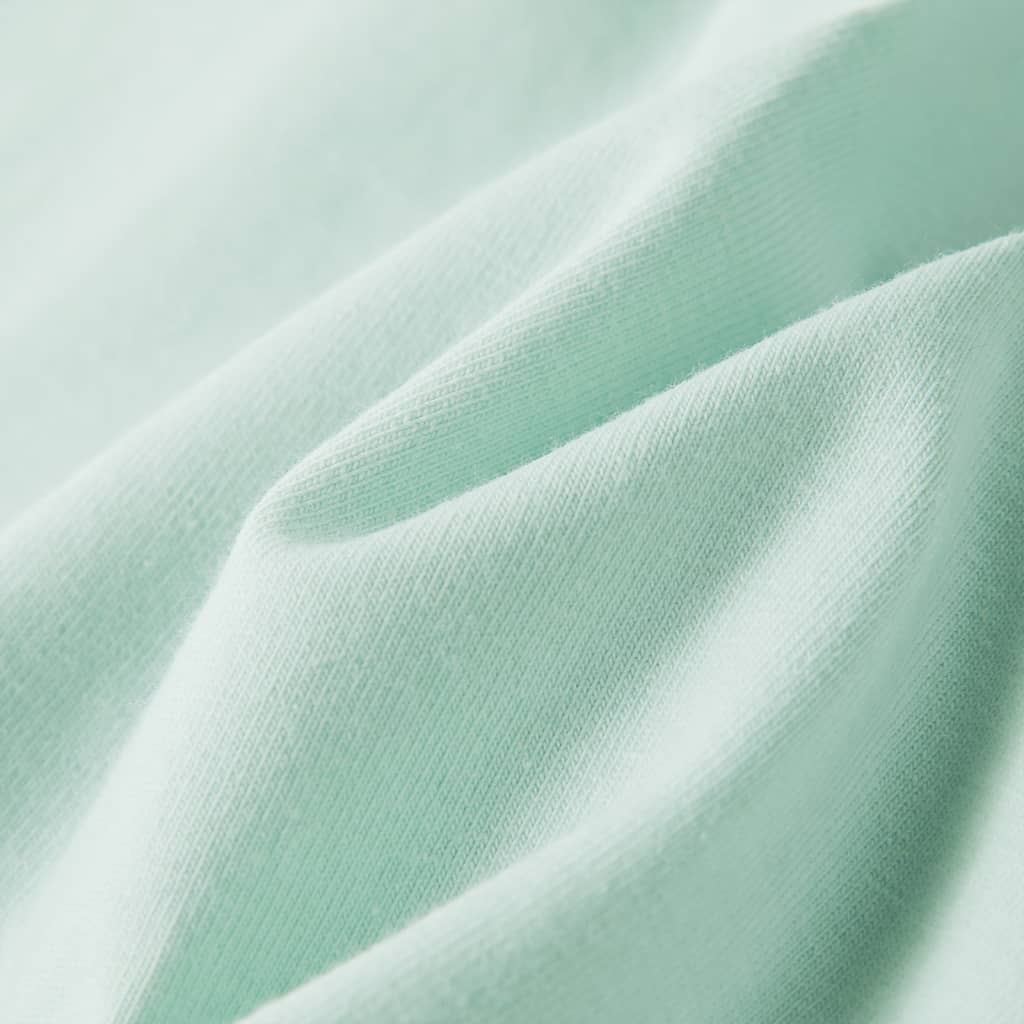 Μπλουζάκι Παιδικό με Πολύ Κοντά Μανίκια Ανοιχτό Χρώμα Μέντας 116