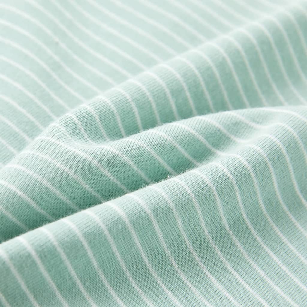 Μπλουζάκι Παιδικό με Ρίγες Ανοιχτό Χρώμα Μέντας 104