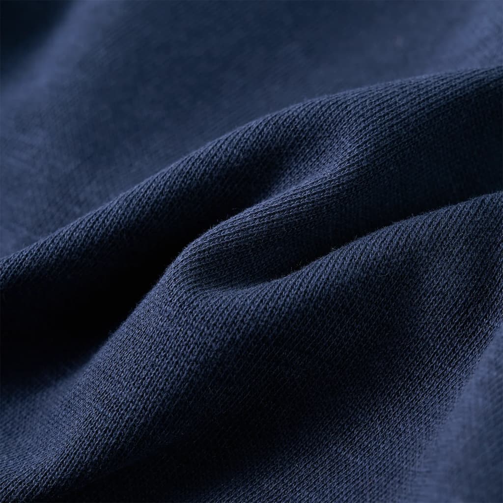 Children's Hoodie Navy Blue Melange & Orange 116