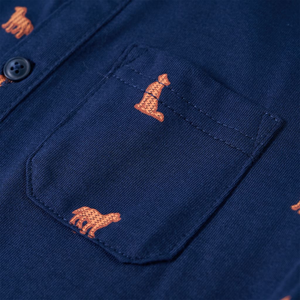 Children's Shirt Navy Blue 140