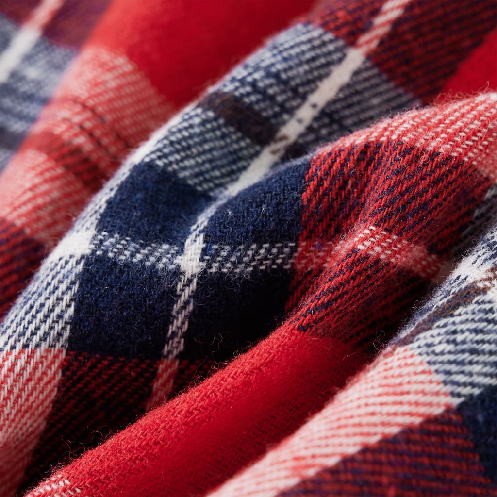 Πουκάμισο Καρό Παιδικό Κόκκινο και Ναυτικό Μπλε 104