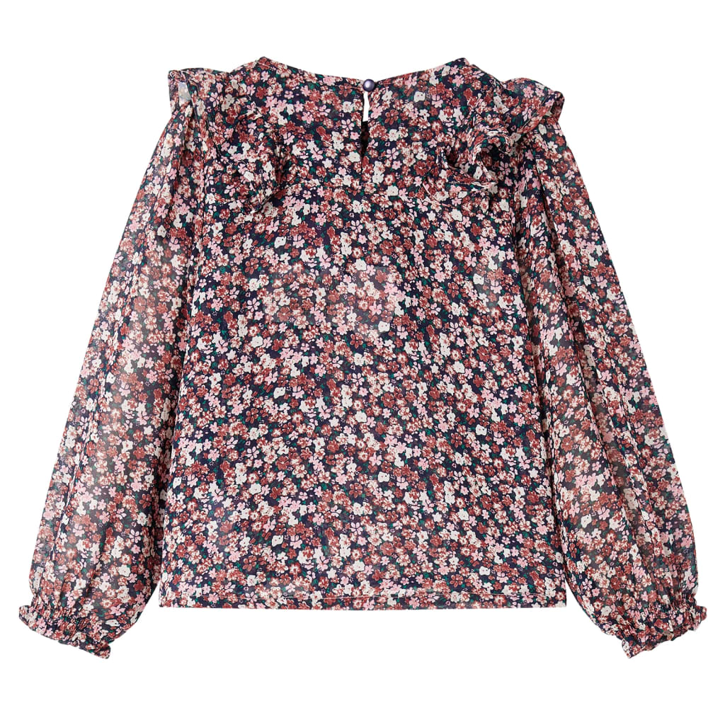 Children's Long Sleeve Shirt Dark Pink 92