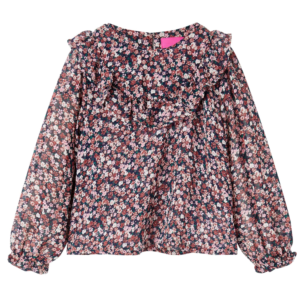 Children's Long Sleeve Shirt Dark Pink 116