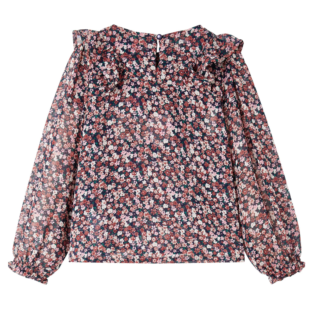 Children's Long Sleeve Shirt Dark Pink 116