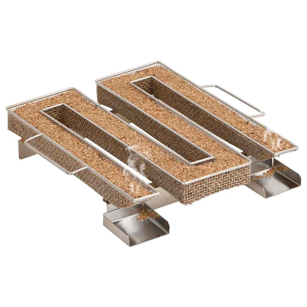 vidaXL Καπνιστήριο Μπάρμπεκιου με Σύστημα Κρύου Καπνού Γαλβαν. Χάλυβας