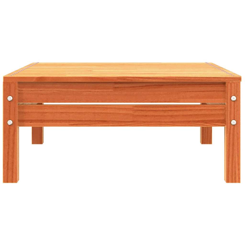 vidaXL Καναπές Κήπου με Μαξιλάρια και Υποπόδιο από Μασίφ Ξύλο Πεύκου