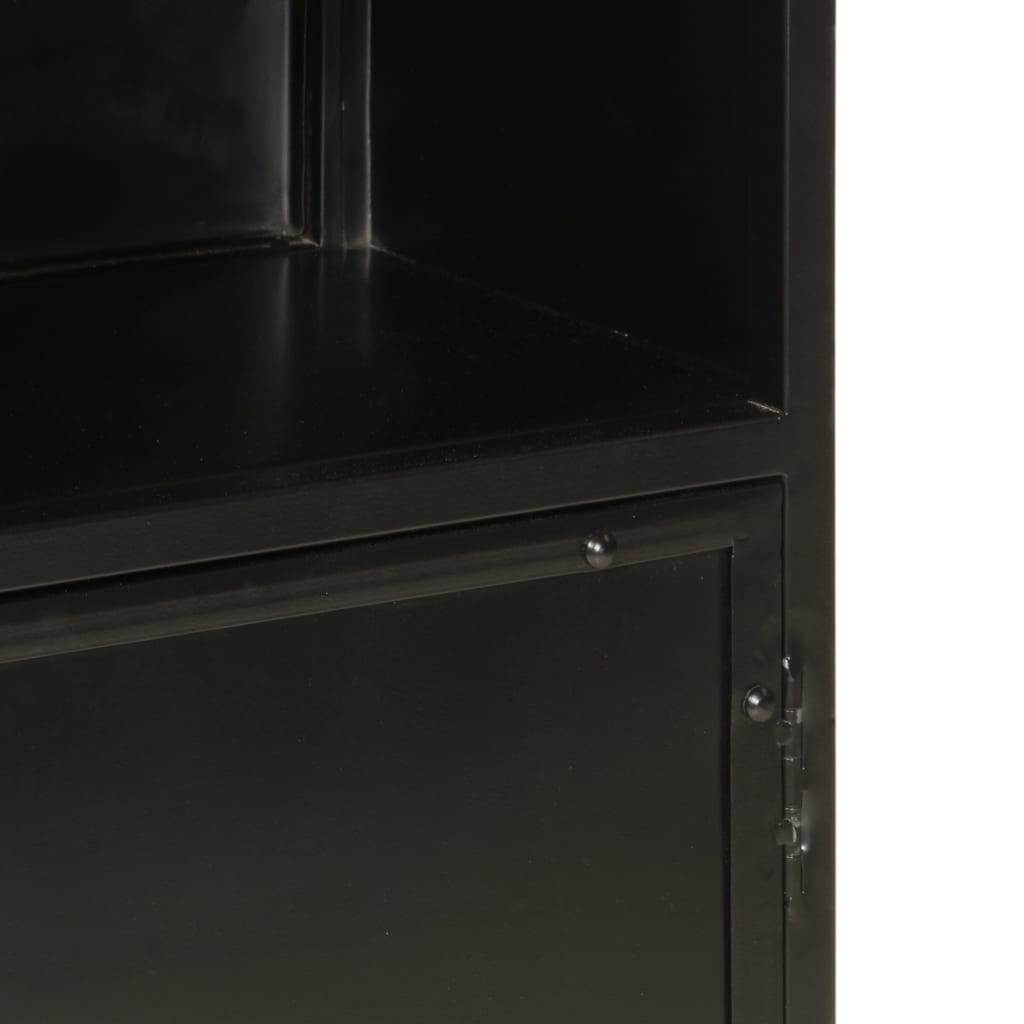 vidaXL Ντουλάπι Μπάνιου 40 x 27 x 90 εκ. Σίδηρο και Μασίφ Ξύλο Μάνγκο