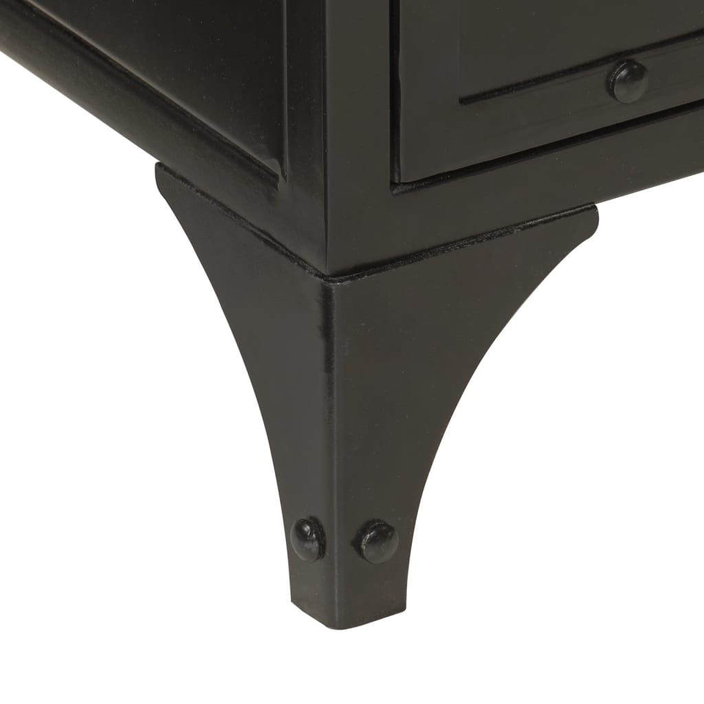 vidaXL Ντουλάπι Μπάνιου 40 x 27 x 90 εκ. Σίδηρο και Μασίφ Ξύλο Μάνγκο