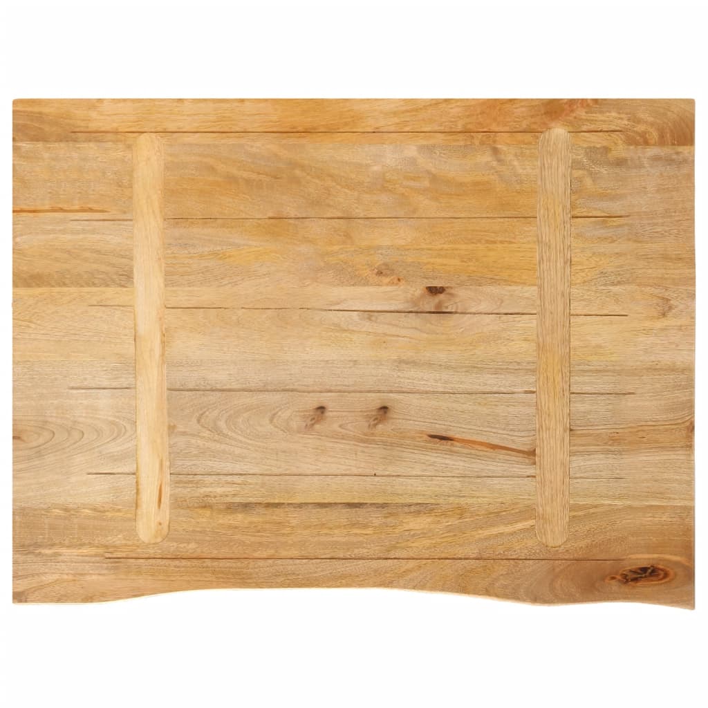 vidaXL Επιφάνεια Τραπεζιού 90x60x2,5 εκ. Live Edge Μασίφ Ξύλο Μάνγκο