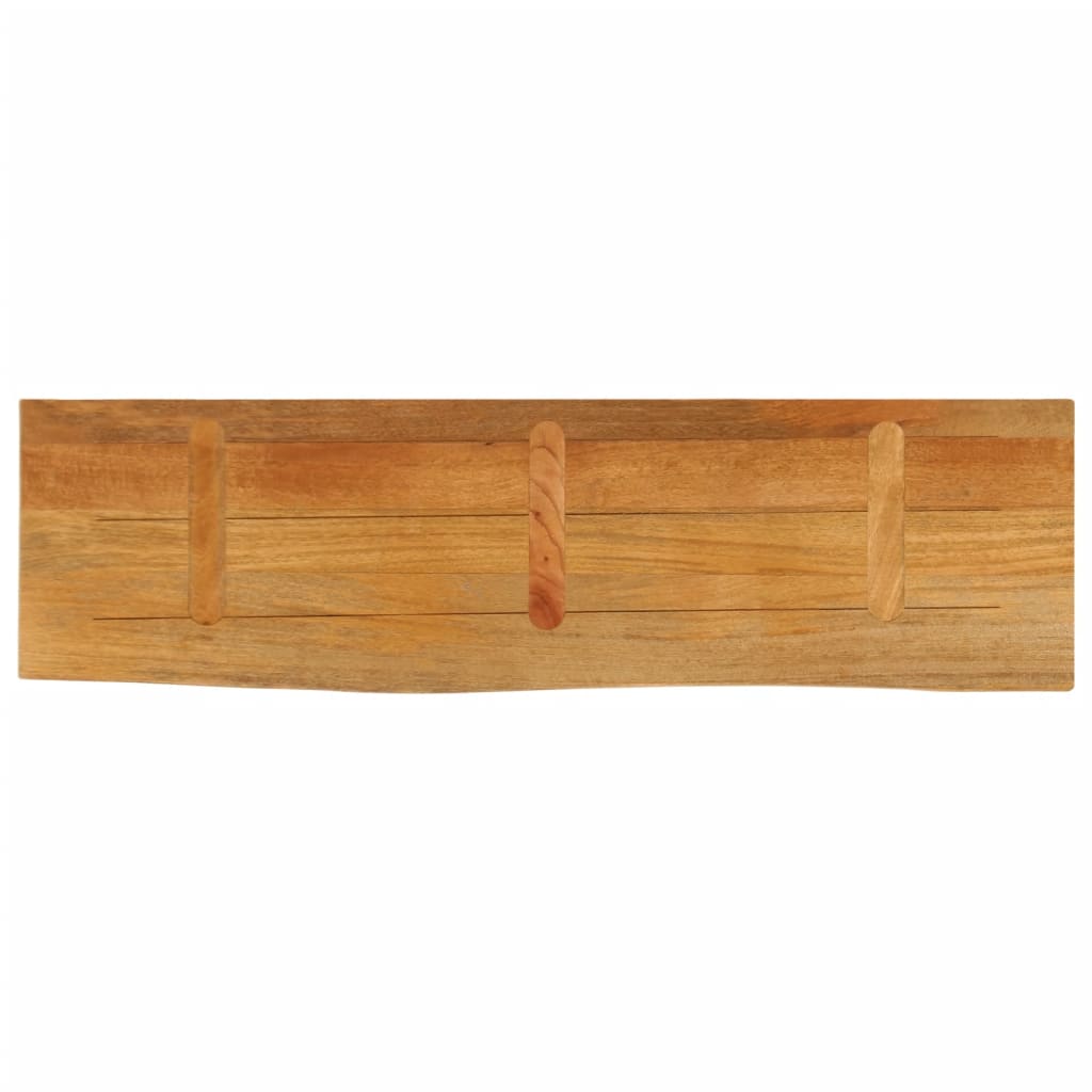 vidaXL Επιφάνεια Τραπεζιού 120x30x2,5 εκ. Live Edge Μασίφ Ξύλο Μάνγκο