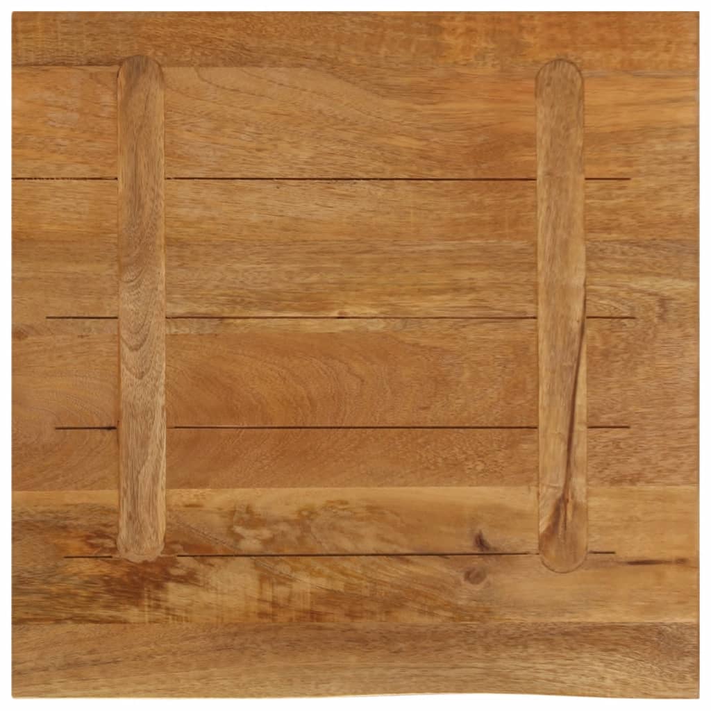 vidaXL Επιφάνεια Τραπεζιού 40x40x2,5 εκ. Live Edge Μασίφ Ξύλο Μάνγκο