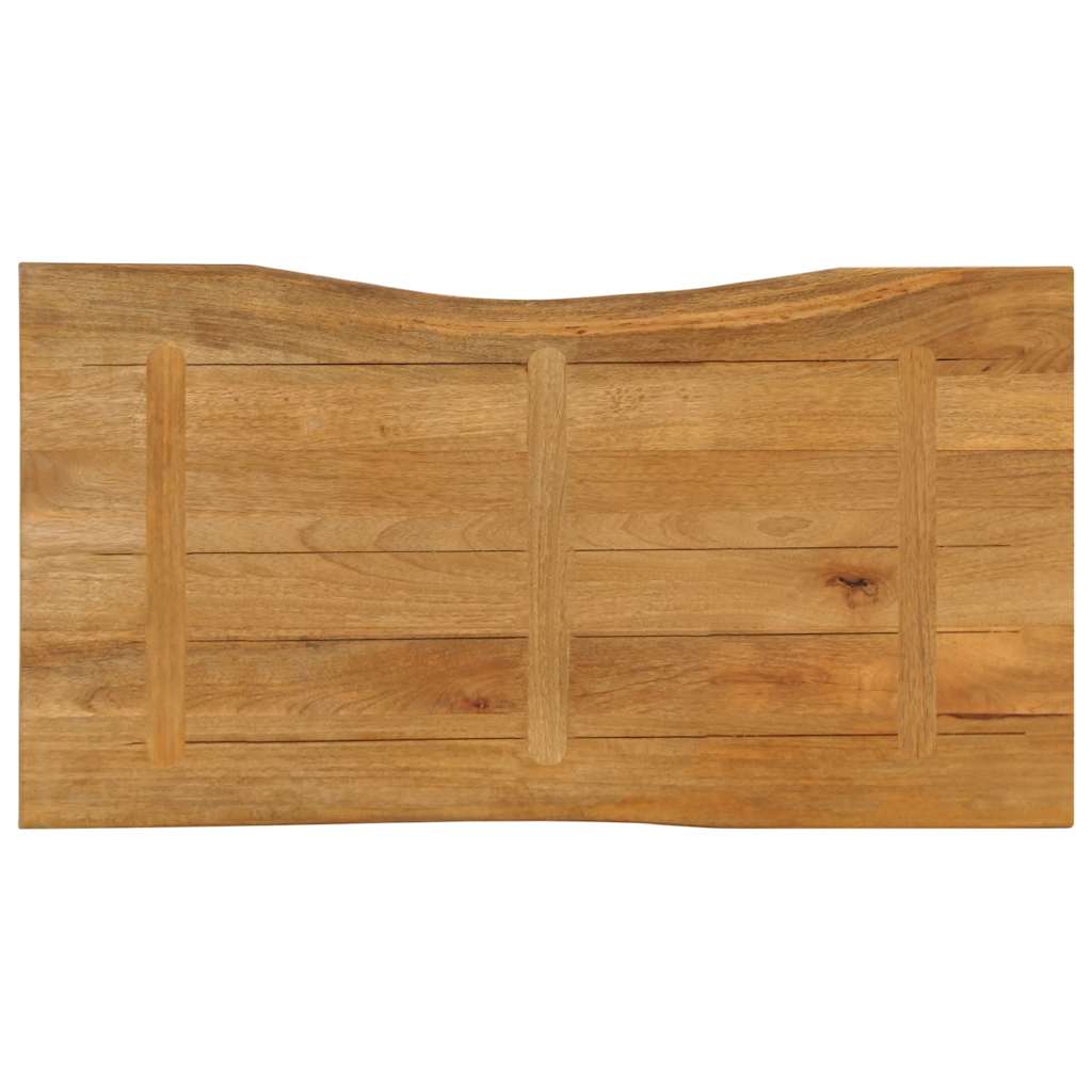 vidaXL Επιφάνεια Τραπεζιού 100x60x2,5 εκ. Live Edge Μασίφ Ξύλο Μάνγκο