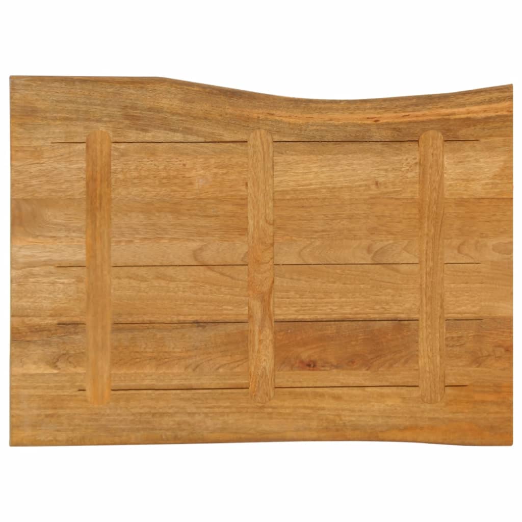 vidaXL Επιφάνεια Τραπεζιού 90x60x3,8 εκ. Live Edge Μασίφ Ξύλο Μάνγκο