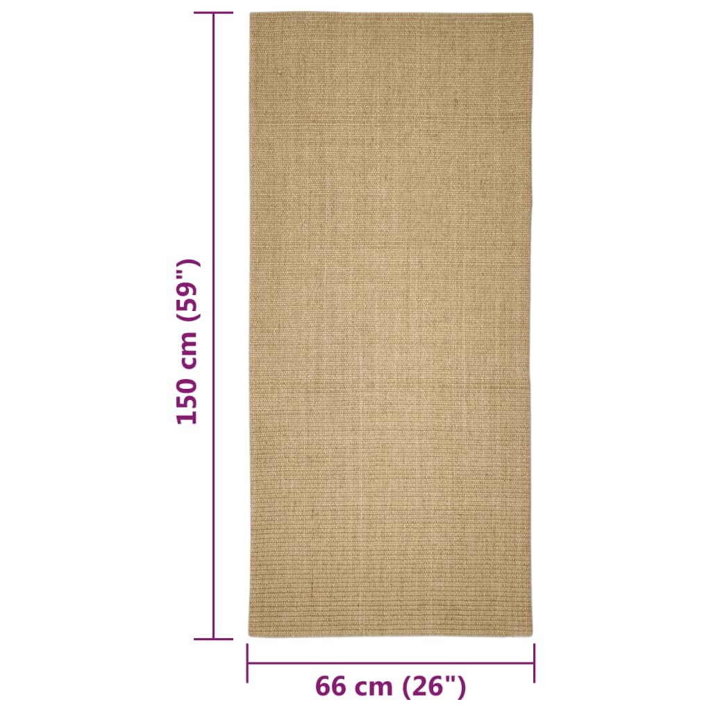vidaXL Χαλί Σιζάλ για Ονυχοδρόμιο 66 x 150 εκ.