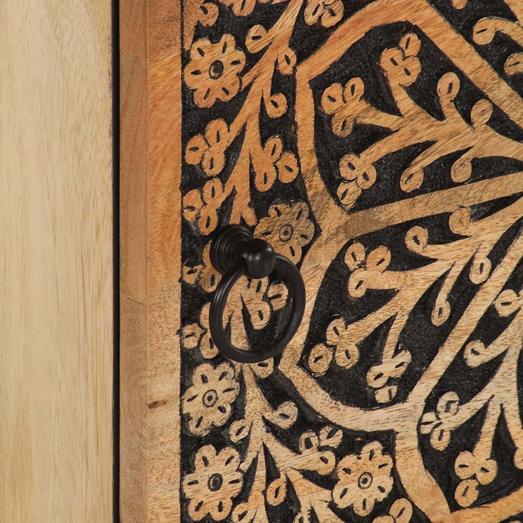 vidaXL Κομοδίνα 2 τεμ. 40 x 33 x 46 εκ. από Μασίφ Ξύλο Μάνγκο