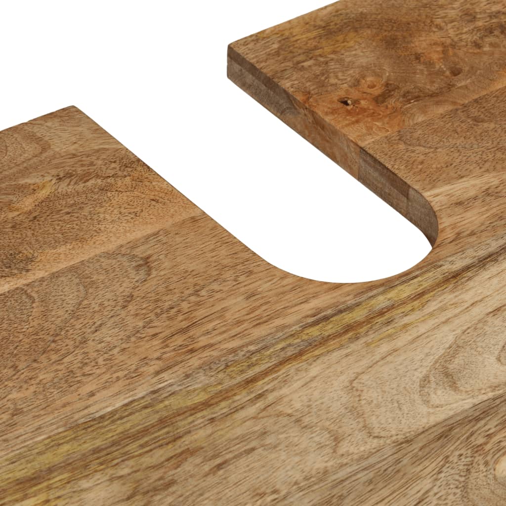 vidaXL Ντουλάπι Μπάνιου 62 x 33 x 58 εκ. από Μασίφ Ξύλο Μάνγκο