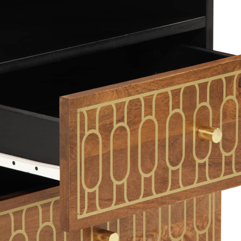 vidaXL Κομοδίνο 50x33x62 εκ. από Μασίφ Ξύλο Μάνγκο