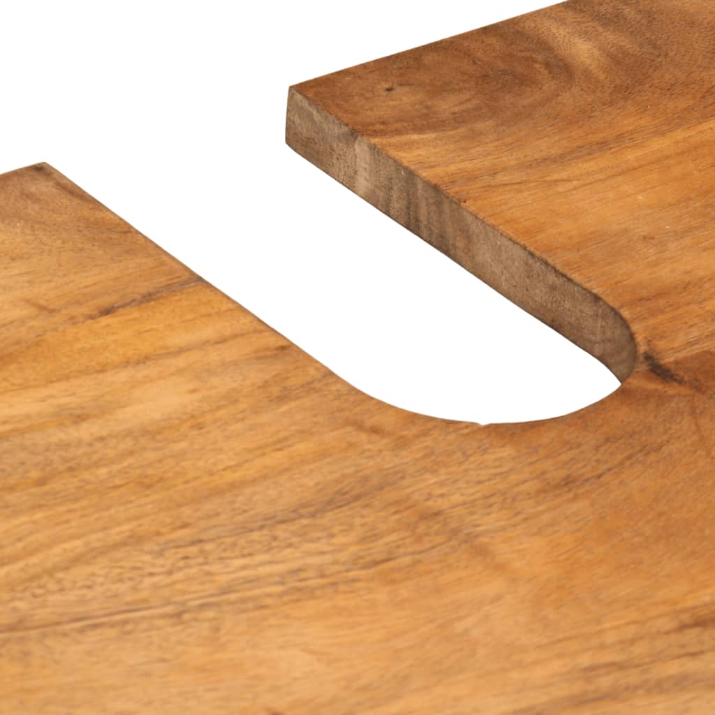 vidaXL Ντουλάπι Μπάνιου 62 x 33 x 58 εκ. από Μασίφ Ξύλο Μάνγκο