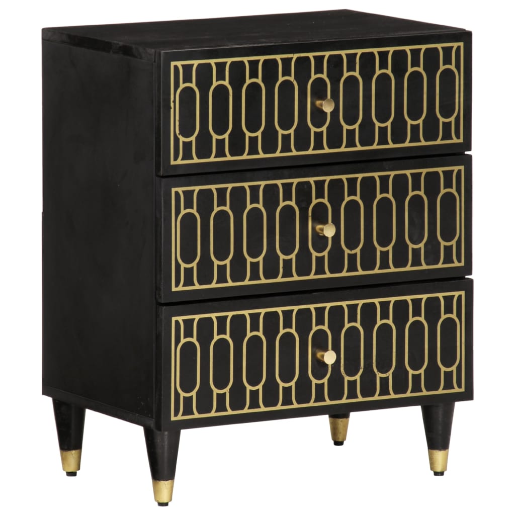 vidaXL Κομοδίνο 50 x 33 x 60 εκ. από Μασίφ Ξύλο Μάνγκο