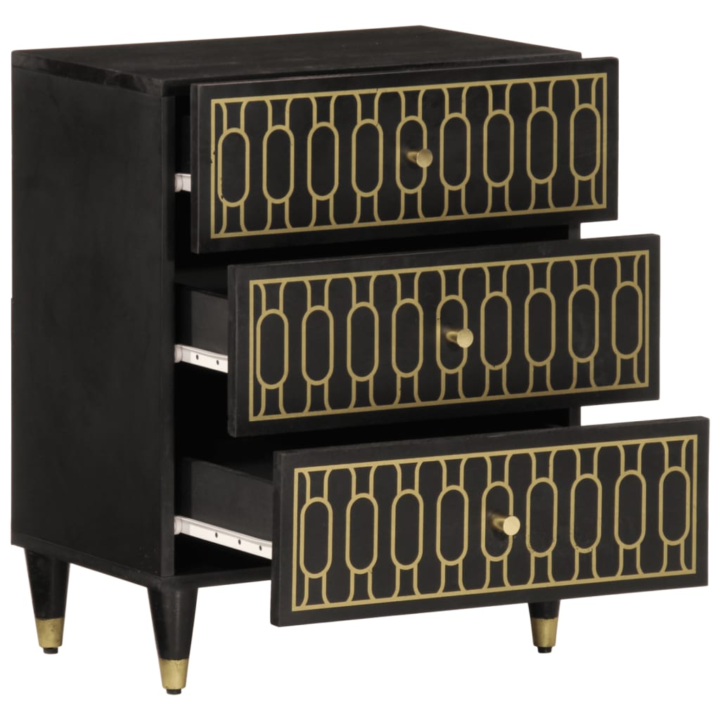 vidaXL Κομοδίνο 50 x 33 x 60 εκ. από Μασίφ Ξύλο Μάνγκο