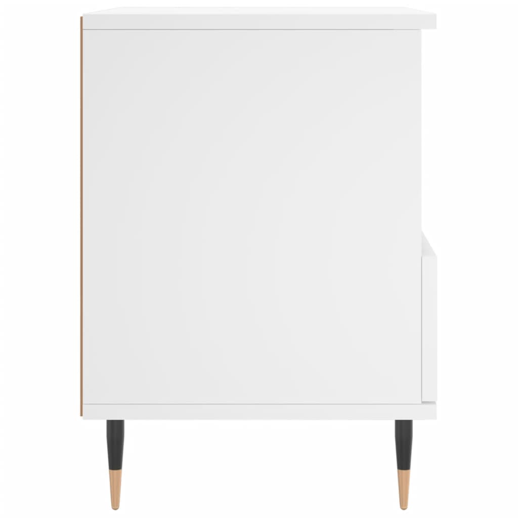 vidaXL Κομοδίνα Λευκά 2 τεμ. 40 x 35 x 50 εκ. από Επεξεργασμένο Ξύλο