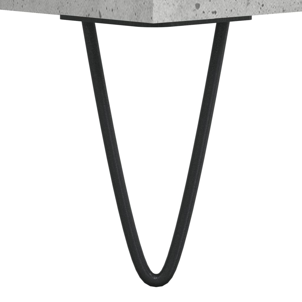 vidaXL Κομοδίνο Γκρι Σκυροδέματος 40 x 35 x 50 εκ. από Επεξεργ. Ξύλο